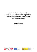 Protocolo de actuación para la identificación y gestión de situaciones de conflictos interculturales