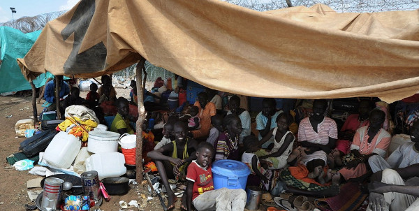 Imagen de un campo de refugiados en Sudán
