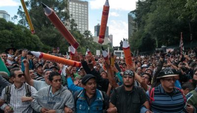Imagen de una concentración en Mexico