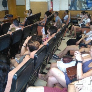 Imagen de los alumnos en uno de los seminarios