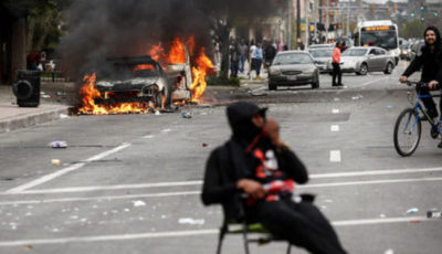 Imagen de revueltas raciales en Baltimore