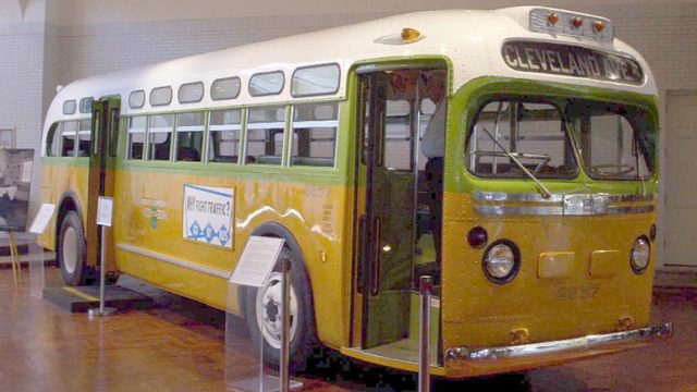 Imagen del autobús en el que viajó Rosa Parks