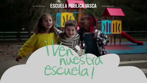 Imagen publicitaria de la escuela pública vasca