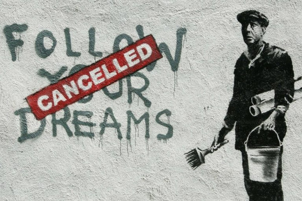 la pintada follow your dreams con el cartel cancelled