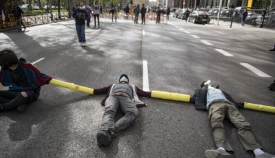 protesta en Madrid contra combustibles sólidos